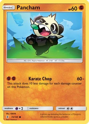 SM Guardians Rising 072/145 Pancham - Reverse Holofoil - Common