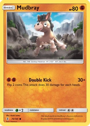 SM Guardians Rising 075 Mudbray - Reverse Holofoil - Common