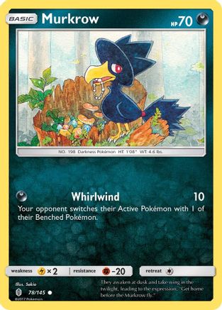 SM Guardians Rising 078/145 Murkrow - Common