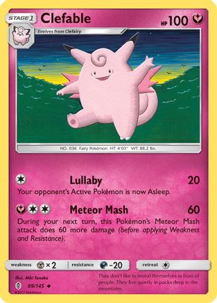 SM Guardians Rising 089/145 Clefable - Uncommon