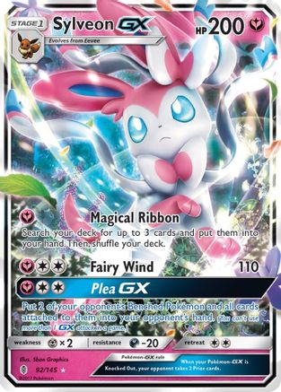SM Guardians Rising 092/145 Sylveon GX - Holofoil - Ultra Rare