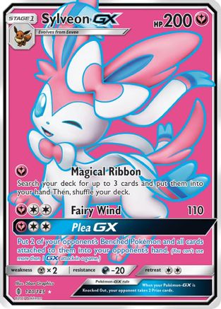 SM Guardians Rising 140/145 Sylveon GX (Full Art) - Holofoil - Ultra Rare