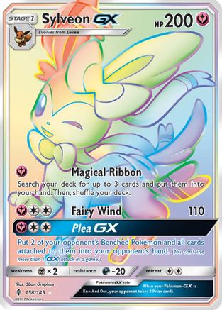 SM Guardians Rising 158 Sylveon GX (Secret) - Holofoil - Secret Rare