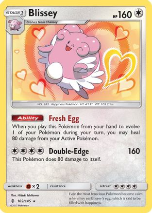 SM Guardians Rising 102/145 Blissey - Holofoil - Holo Rare