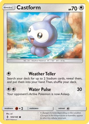 SM Guardians Rising 105/145 Castform - Common