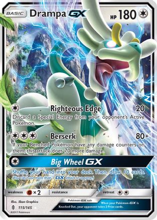 SM Guardians Rising 115/145 Drampa GX - Holofoil - Ultra Rare