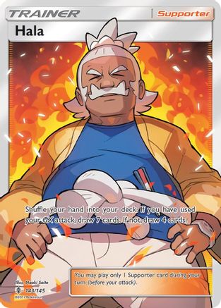 SM Guardians Rising 143/145 Hala (Full Art) - Holofoil - Ultra Rare