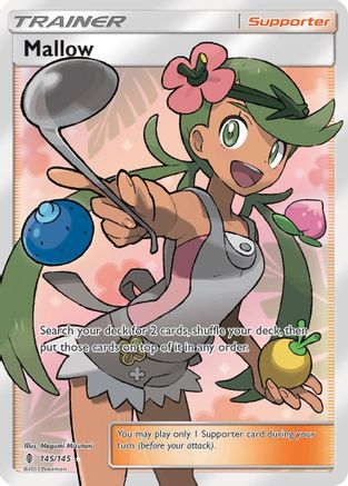 SM Guardians Rising 145/145 Mallow (Full Art) - Holofoil - Ultra Rare