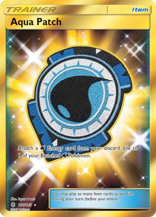 SM Guardians Rising 161 Aqua Patch (Secret) - Holofoil - Secret Rare