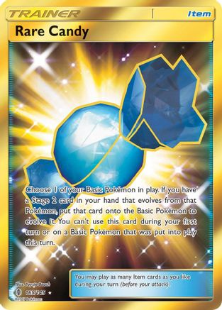 SM Guardians Rising 165 Rare Candy (Secret) - Holofoil - Secret Rare