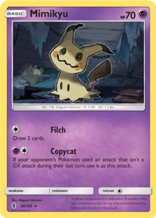Deck Exclusives 058/145 Mimikyu - Rare