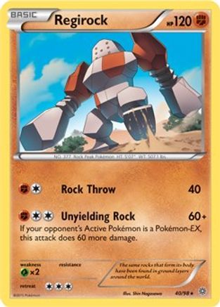 Deck Exclusives 040/098 Regirock - Holofoil - Holo Rare