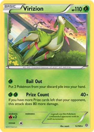 Deck Exclusives 012/098 Virizion - Rare