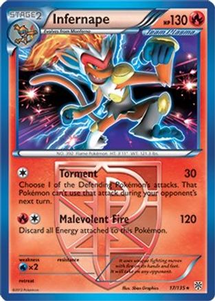 Deck Exclusives 017/135 Infernape - Rare
