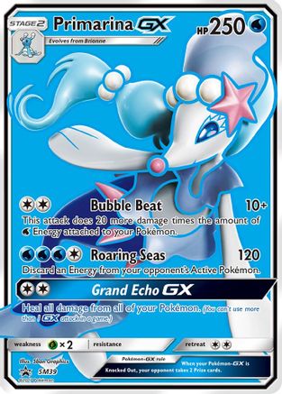 SM Promos SM39 Primarina GX - Holofoil - Promo