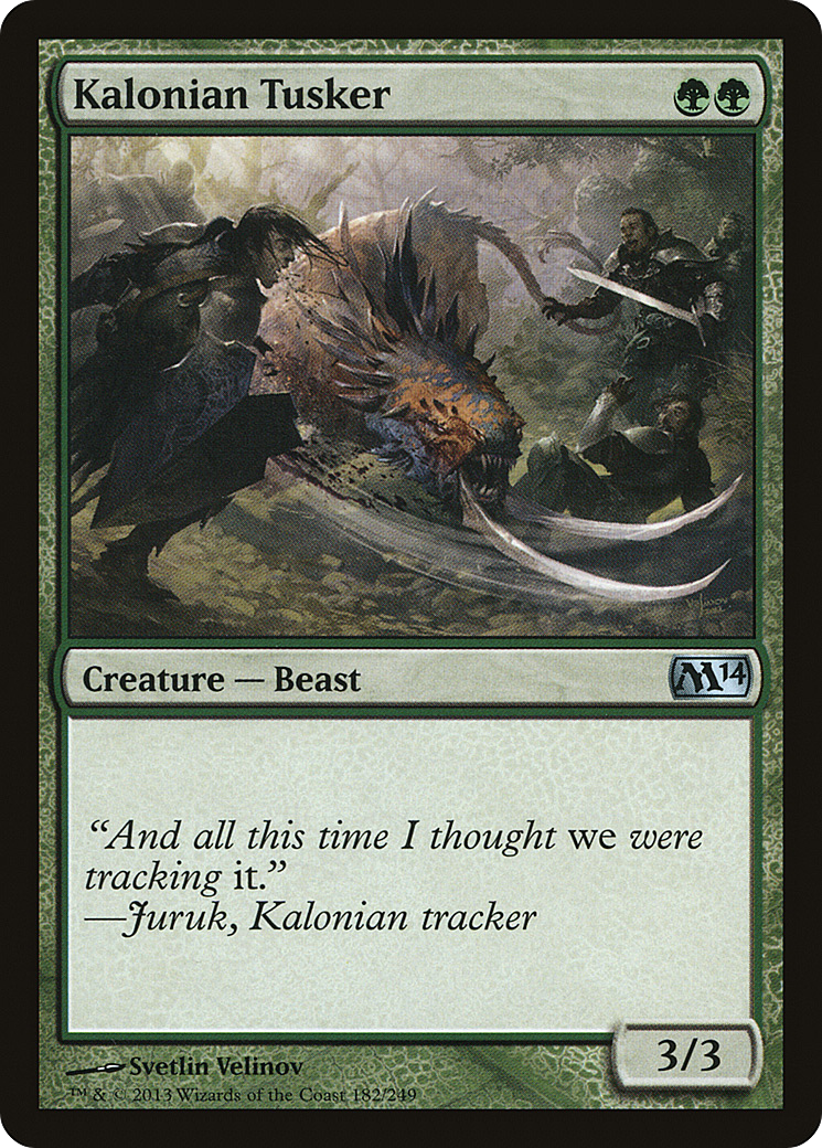 Magic 2014 - (M14-182) - Kalonian Tusker