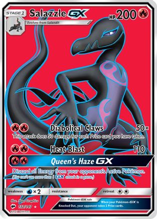 SM Burning Shadows 132/147 Salazzle GX (Full Art) - Holofoil - Ultra Rare