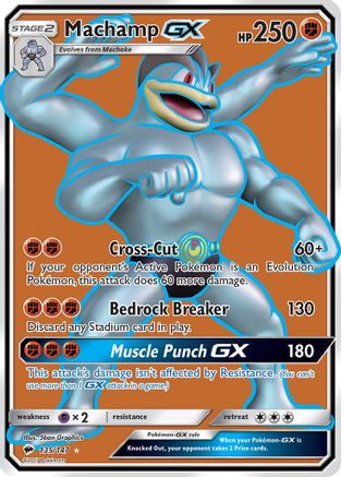 SM Burning Shadows 135/147 Machamp GX (Full Art) - Holofoil - Ultra Rare