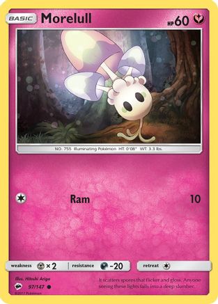 SM Burning Shadows 097/147 Morelull - Reverse Holofoil - Common