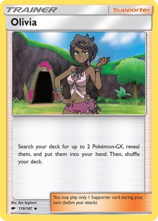 SM Burning Shadows 119/147 Olivia - Uncommon