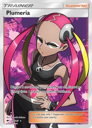 SM Burning Shadows 145/147 Plumeria (Full Art) - Holofoil - Ultra Rare