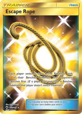 SM Burning Shadows 163/147 Escape Rope (Secret) - Holofoil - Secret Rare