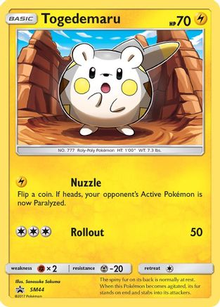SM Promos SM44 Togedemaru - Holofoil - Promo