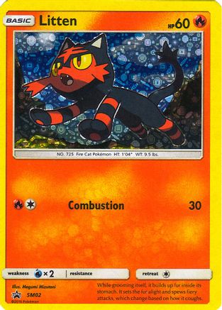 Miscellaneous Cards & Products SM02 Litten - Holofoil - Promo