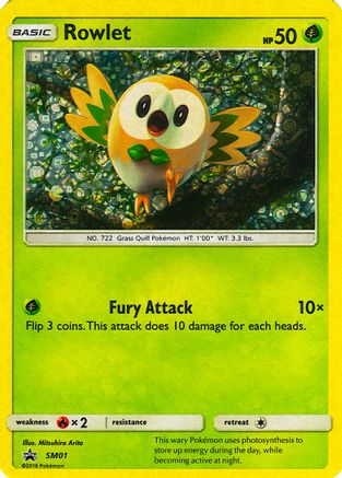 Miscellaneous Cards & Products SM01 Rowlet - Holofoil - Promo