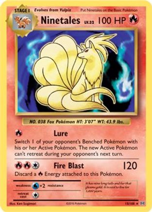 Deck Exclusives 015/108 Ninetales - Rare