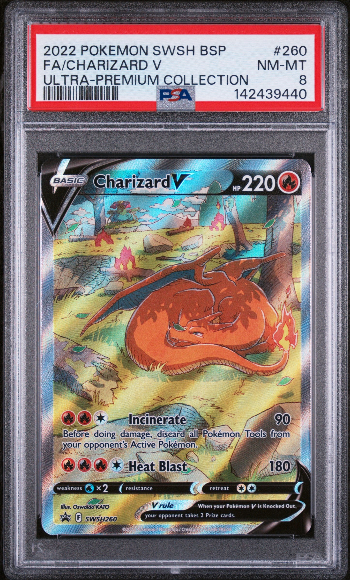 SWSH Sword & Shield Promo Cards SWSH260 PSA8 #142439440 Charizard V - Holofoil - Promo