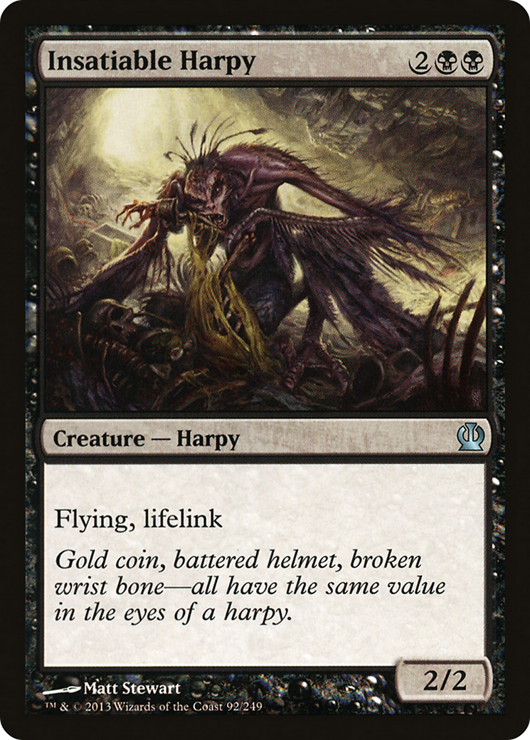 Theros - (THS-092) - Insatiable Harpy Foil