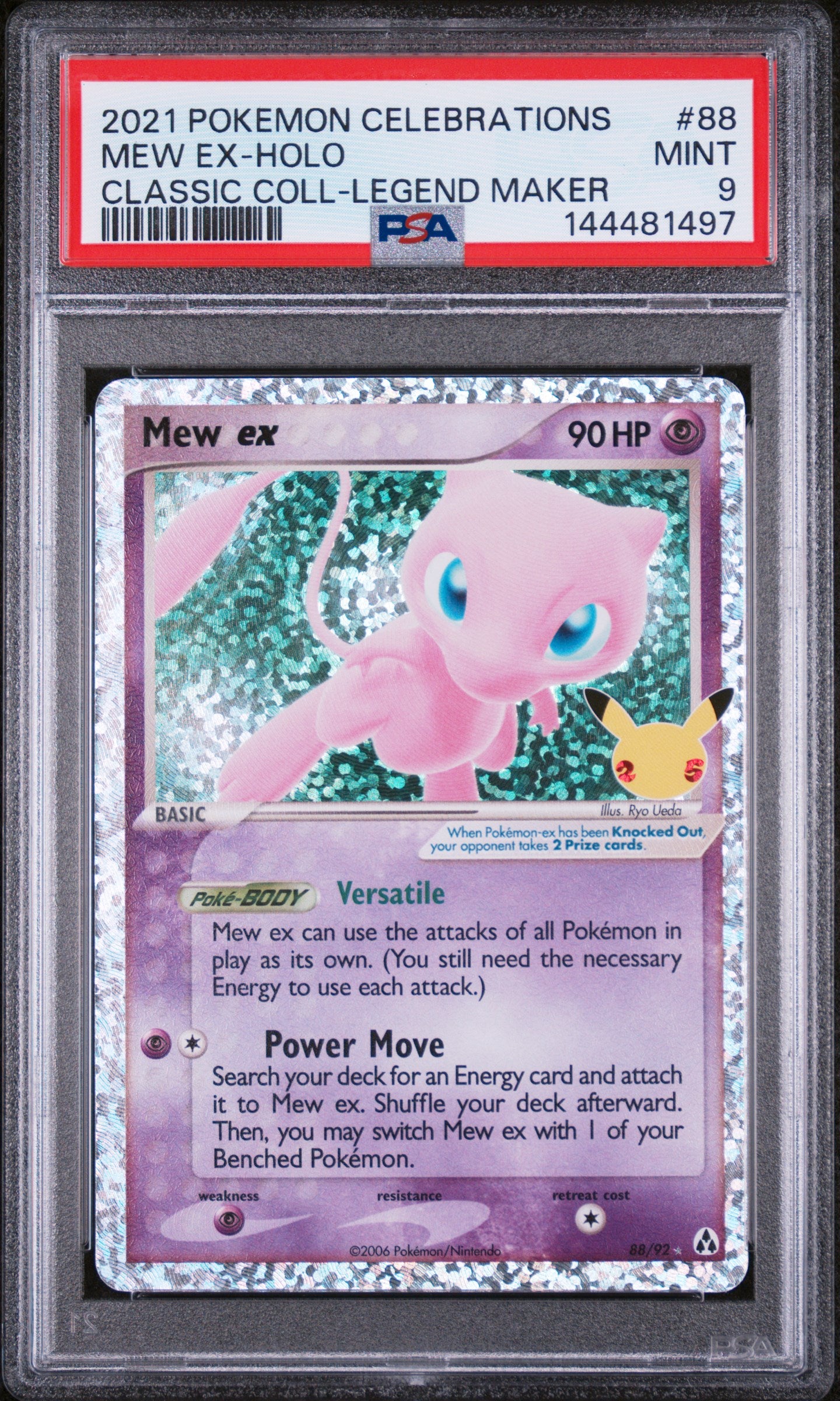 Celebrations Classic Collection 088/92 PSA9 #144481497 Mew ex - Holofoil - Classic Collection