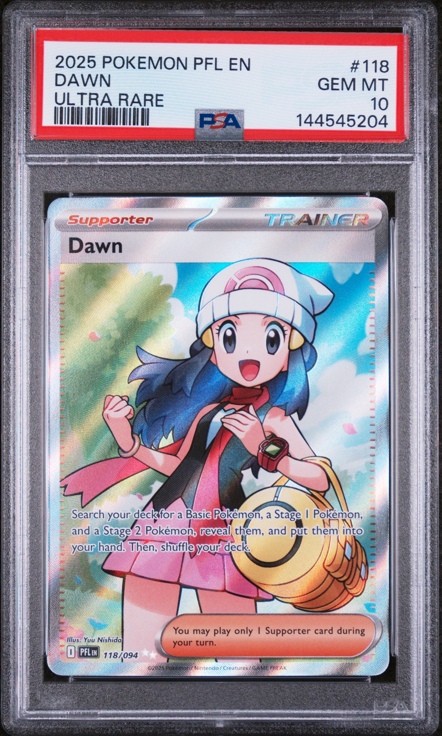ME02 Phantasmal Flames 118/094 PSA10 #144545204 Dawn - Holofoil - Ultra Rare