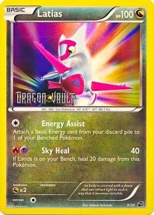 Blister Exclusives /20 Latias - 9/20 (Dragon Vault) - Holofoil - Promo