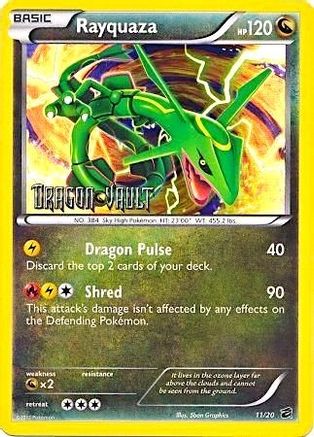 Blister Exclusives /20 Rayquaza - 11/20 (Dragon Vault) - Holofoil - Promo