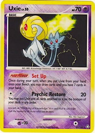 League & Championship Cards 043/146 Uxie - Reverse Holofoil - Promo
