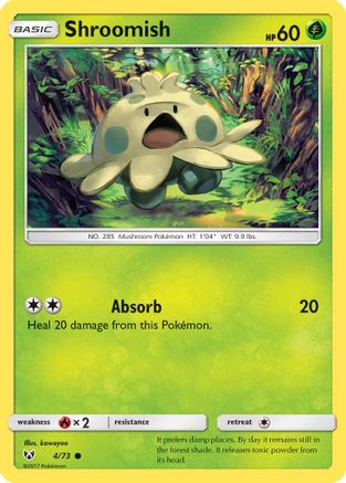 Shining Legends 004/73 Shroomish - Reverse Holofoil - Common