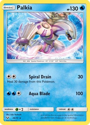 Shining Legends 024/73 Palkia - Reverse Holofoil - Holo Rare
