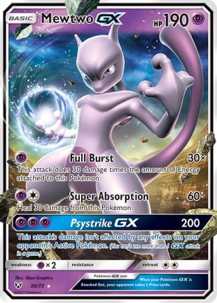 Shining Legends 039/73 Mewtwo GX - Holofoil - Ultra Rare