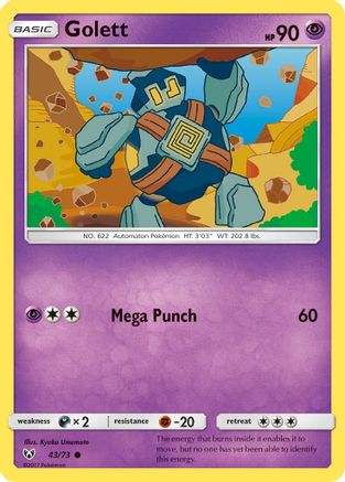 Shining Legends 043/73 Golett - Common