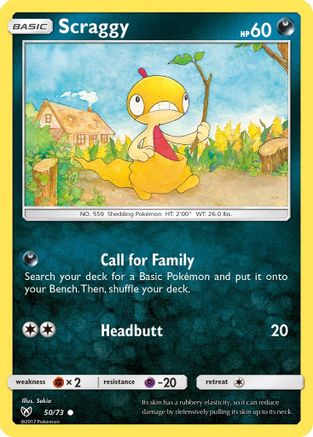 Shining Legends 050 Scraggy - Common