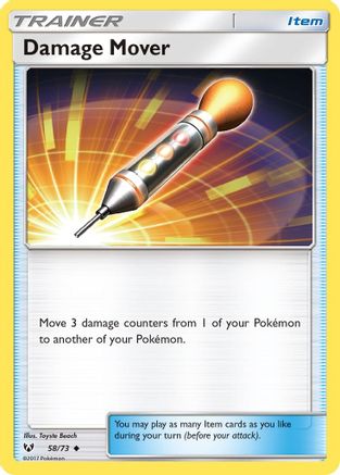 Shining Legends 058/73 Damage Mover - Reverse Holofoil - Uncommon