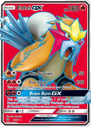 Shining Legends 071/73 Entei GX (Full Art) - Holofoil - Ultra Rare