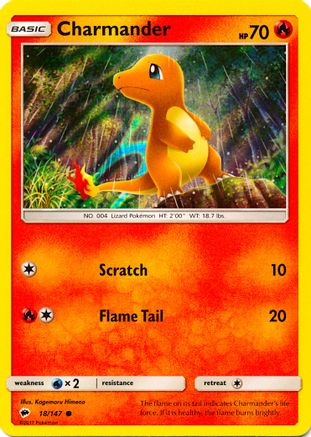 Miscellaneous Cards & Products 018/147 Charmander - Holofoil - Promo