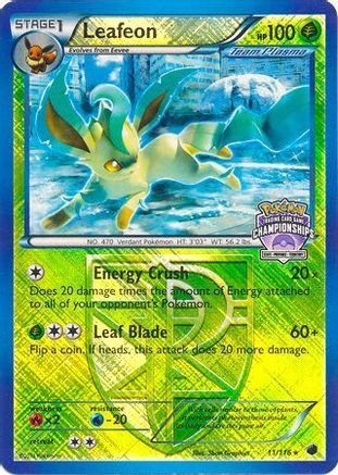 League & Championship Cards 011/116 Leafeon - Reverse Holofoil - Promo