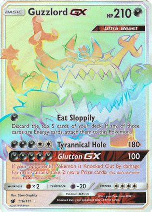 SM Crimson Invasion Guzzlord GX (Secret) - Holofoil - Secret Rare
