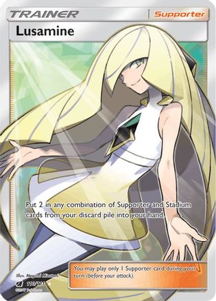 SM Crimson Invasion 110 Lusamine (Full Art) - Holofoil - Ultra Rare