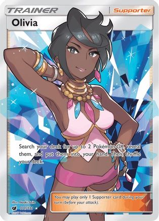 SM Crimson Invasion 111 Olivia (Full Art) - Holofoil - Ultra Rare