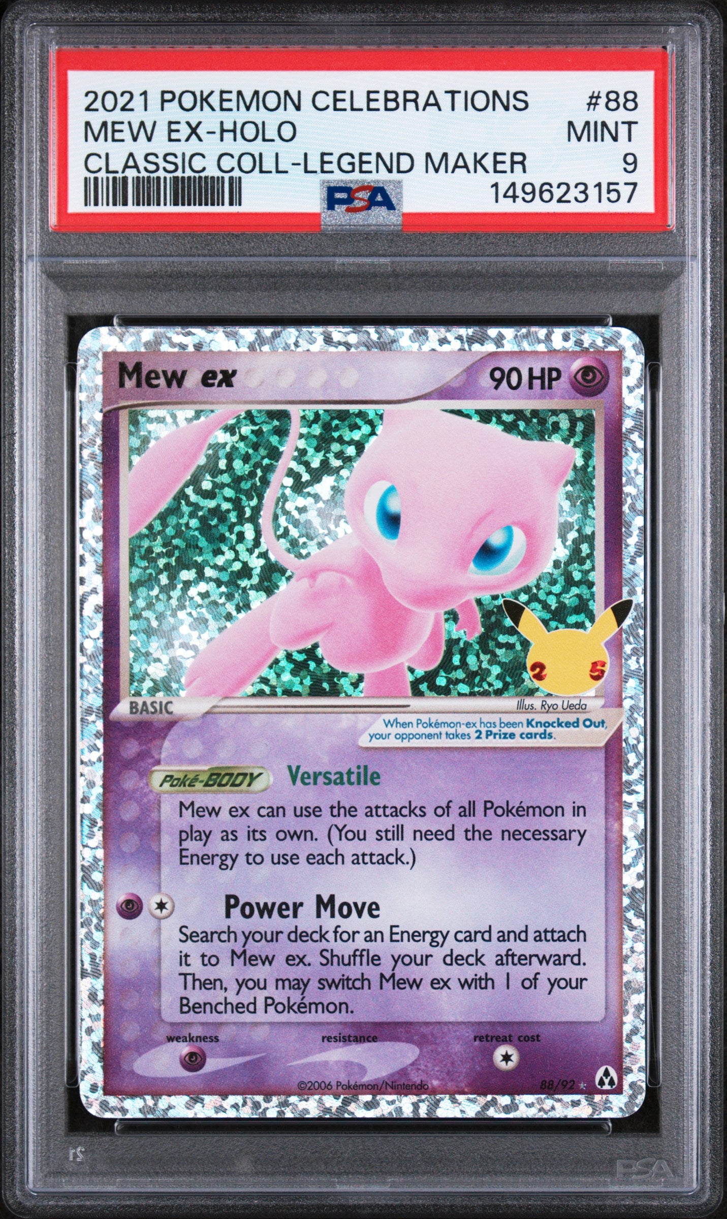Celebrations Classic Collection 088/92 PSA9 #149623157 Mew ex - Holofoil - Classic Collection